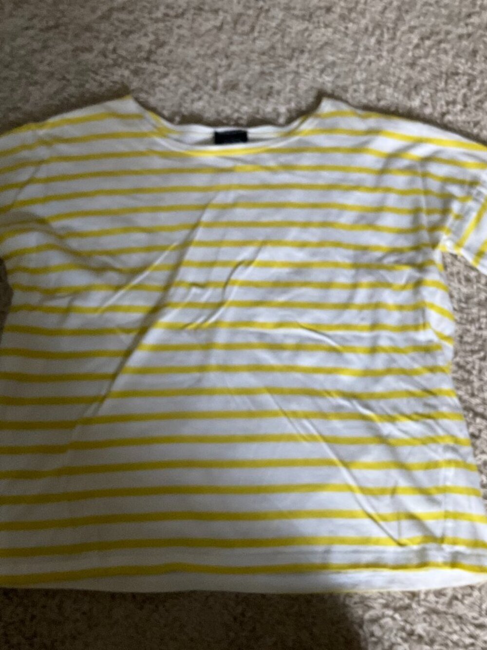saint james for j.crew striped T-shirt. SIZE: s. COLOR: yellow white.
